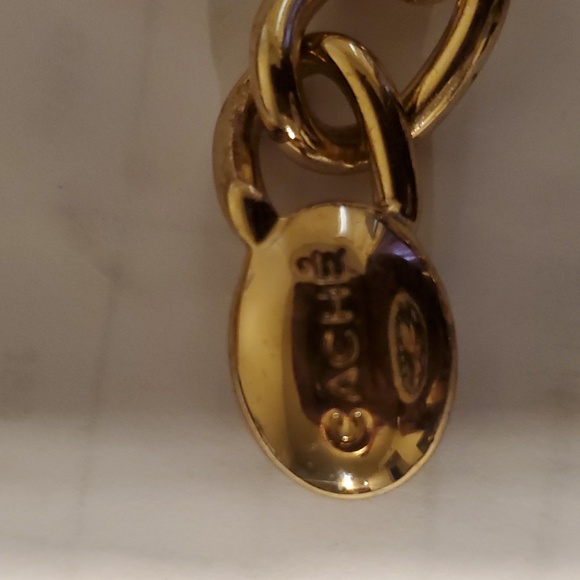 CACHE GOLD TONED CHAIN LINK BRACELET 71/2 - Picture 3 of 4